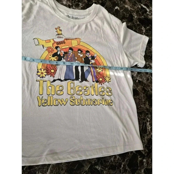 The Beattles Yellow Submarine Crew Neck T Shirt Size XL Women's Short Sleeves - Picture 3 of 9